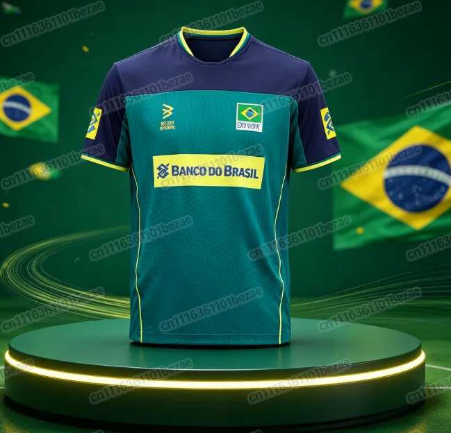 2026 CBV Brasilien Unisex Volleyball-Trikot Beachvolleyball-Shirt Herren Damen Sommer Sport Schnelltrocknendes Trikot Familien-Set – Detail 4