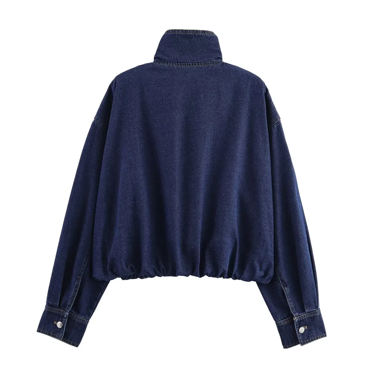 Faionable Denim Jaet Cappotto autunnale da donna transfrontaliero con colletto di alta qualità Ele Personali