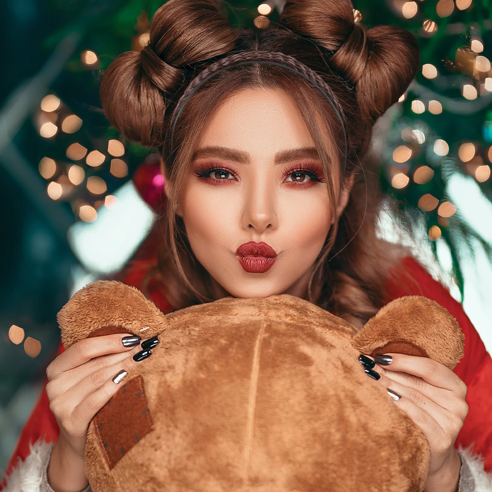 

Stylish Non Plaited Headband Women Fiber Lasting Synthetic Braid Hair Hoop Accessories Party Wedding Office Daily Wear