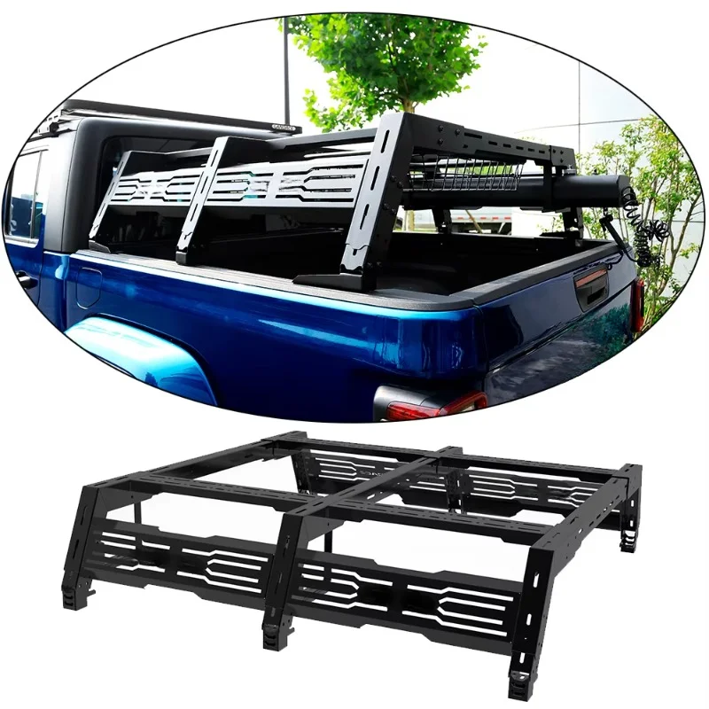 

Universal Adjustable Truck Bed Rack PIck Up Bed Rack Truck Bed Roof Rack