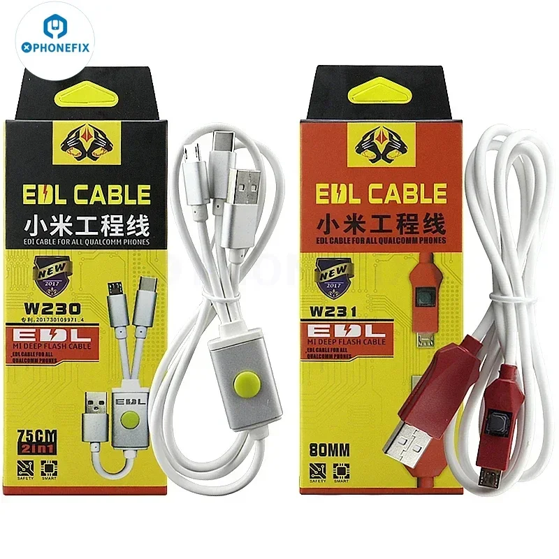 Obrázek 3: OSS W230 W231 univerzální EDL kabel 9008 levý bok lodi inženýrství linky pro qualcomm Xiaomi Redmi hluboká blesk odemknout telefon oprava nářadí