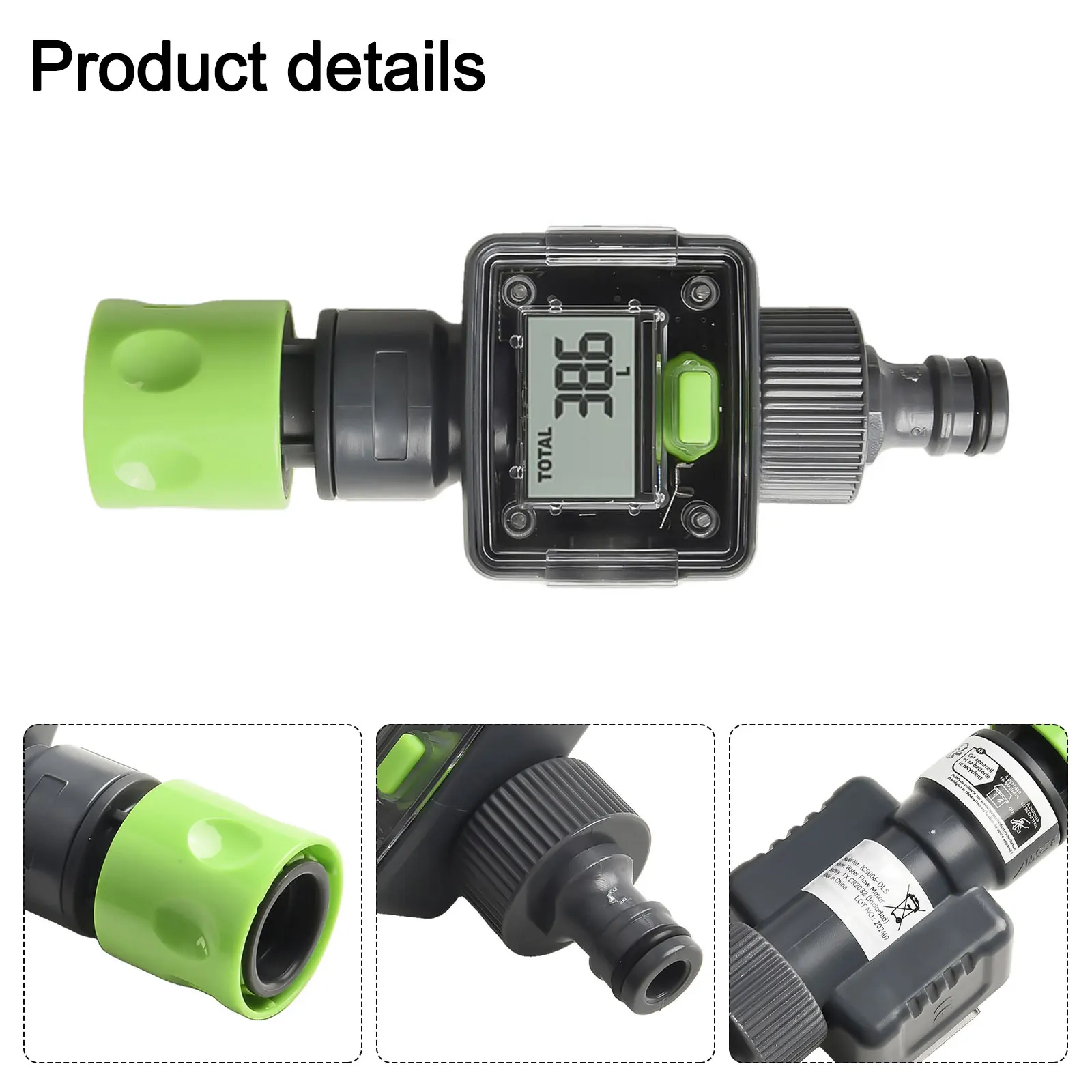 Watering Activities Water Flow Sensor Easy To Read Water Flow Display Flow Measurement Total Water Consumption Measurement