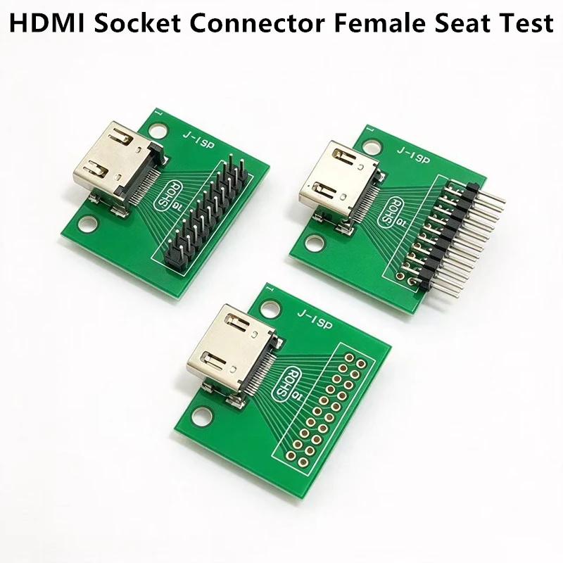 HDMI-Compatible DP Mini 20Pin A Type 19Pin PCB Gold-Plated Board Bond Wires Seals HDMI Socket Connector Female Seat Test