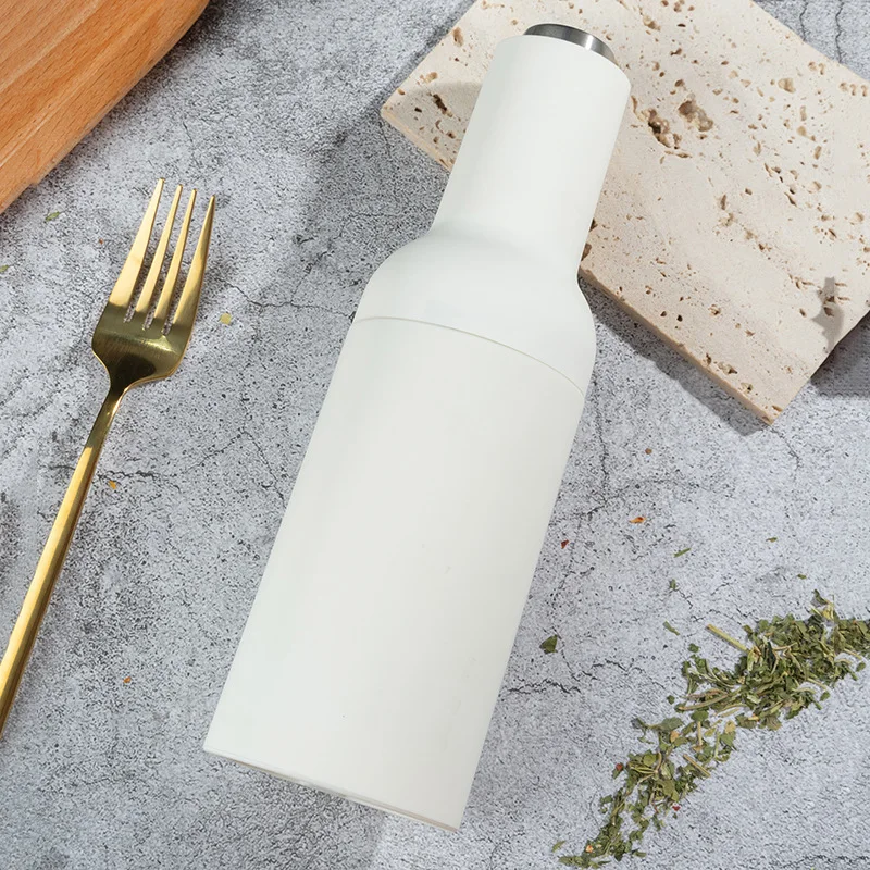Electric Salt and Pepper Grinder Set USB Rechargeable Eletric Pepper Mill Shakers Automatic Spice Steel Machine Kitchen Tool
