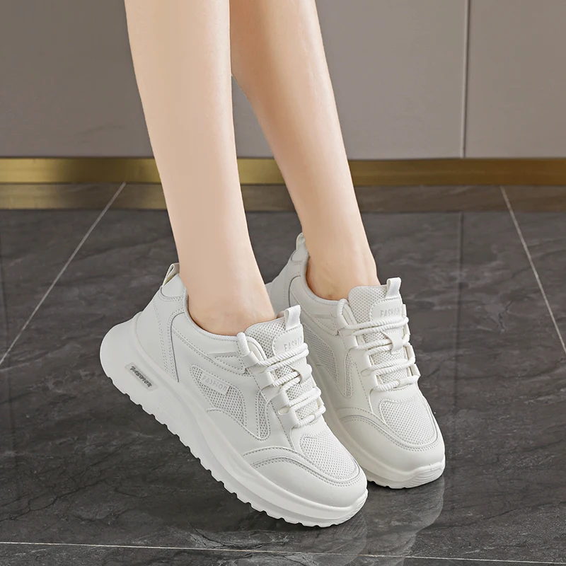 أحذية رياضية نسائية شبكية من CRLAYDK كاجوال قابلة للتنفس، أحذية تنس خفيفة الوزن مكتنزة، أحذية المشي، أحذية رياضية للسيدات