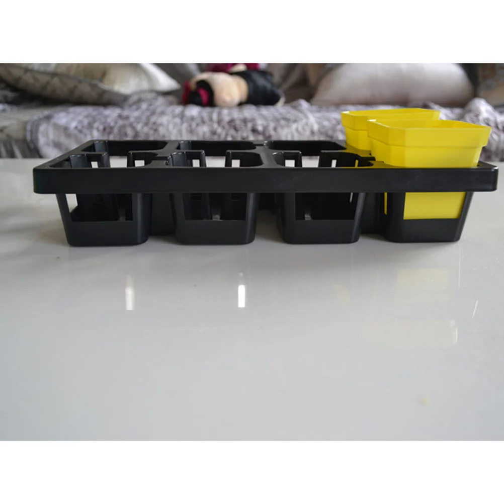 

8 Cell Planter Tray for Succulents Cactus Herbs Small Plants Portable Desktop Garden Organizer Flower Pot Grid Container