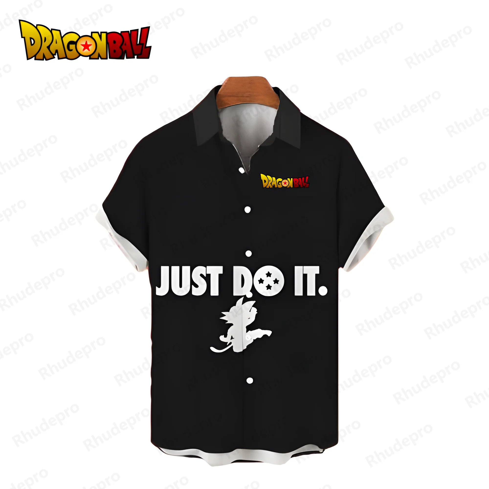 

Men's Shirts Dragon Ball Z Vegeta Beach Style Oversized Y2k Blouse Anime Super Saiya Short Sleeve Social Shirt Man Clothes 2024