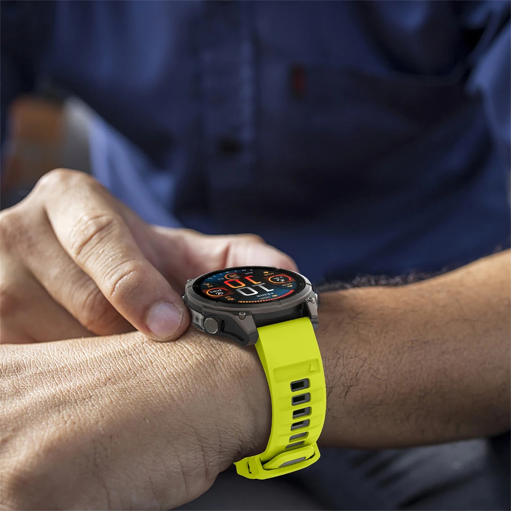 26 مللي متر 22 مللي متر حزام QuickFit ل Garmin Forerunner 970 Fenix 8 E 7X 7 6 6X Pro 5/Enduro 3 Epix Pro Gen 2 INSTINCT3 سوار السيليكون
