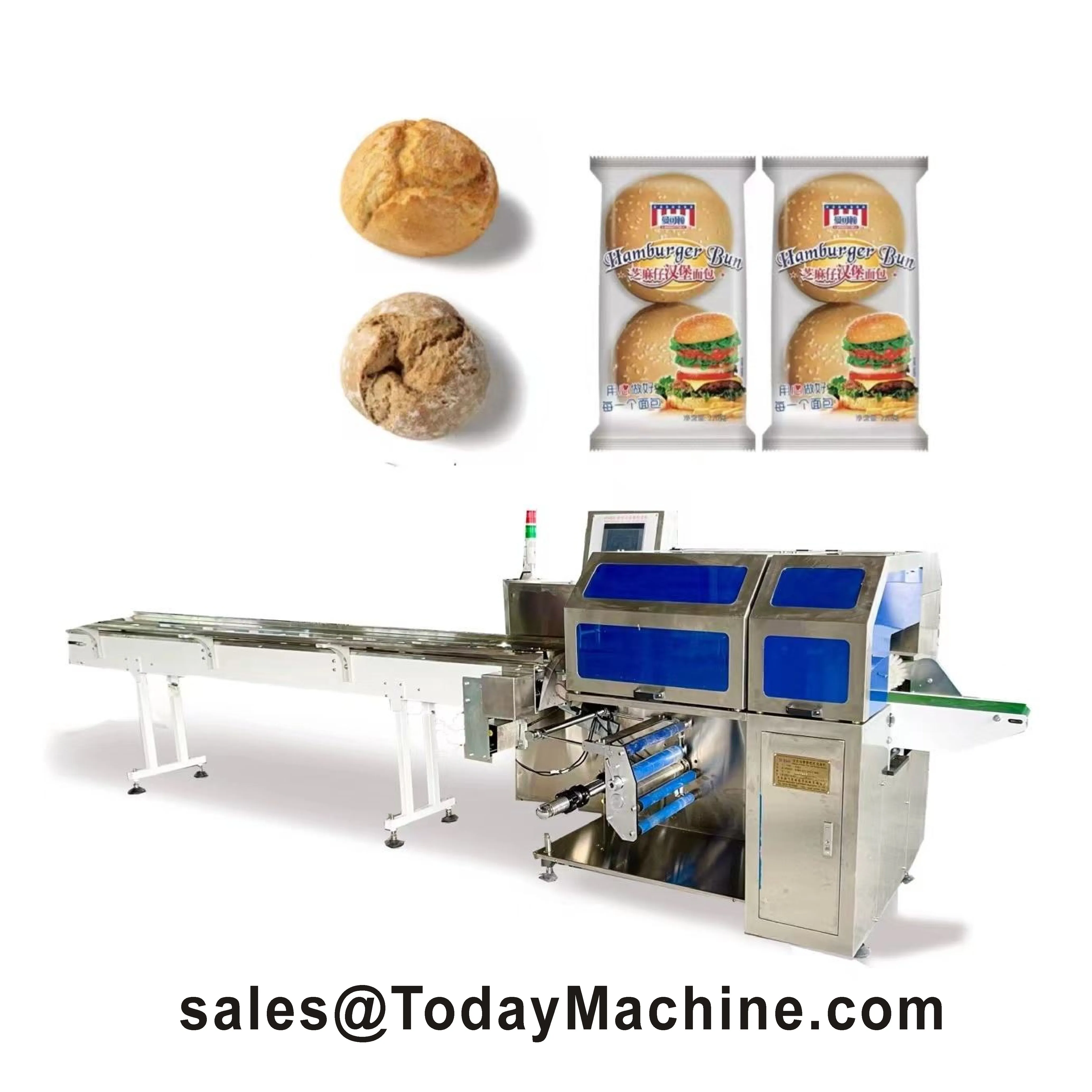 Horizontal Flow-Pack Auto Wrap Machine Digital Plastic Film Packaging Key Motor for Food