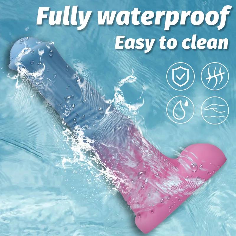Anal Plug Blue Pink Horse Cock Monster Dildo Anal Dilator Female Vagina Buttocks G-Spot Stimulation Masturbator SM Adult Sex Toy view 4