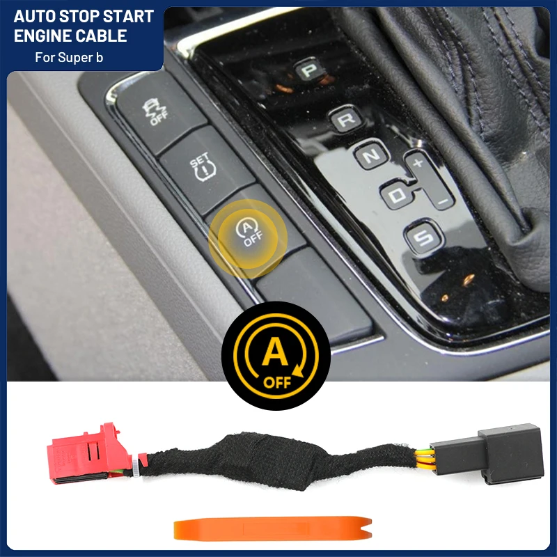 For VW SKODA  Old Super B Automatic Start Stop Engine System Off Control Plug 6pins Car Stop Start Canceler Cable Adapter