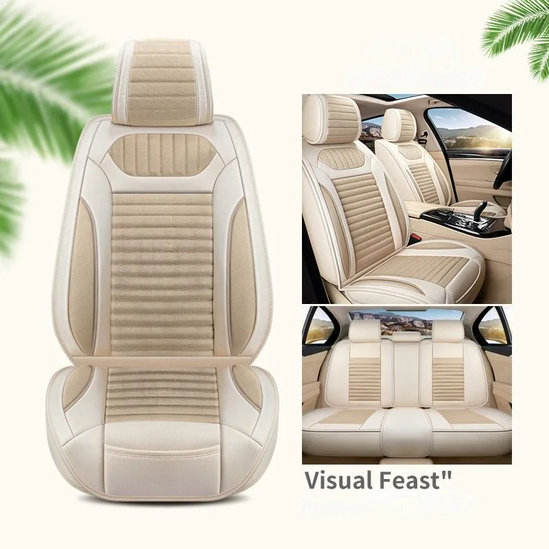 

Car Seat Cover Linen fiber For Volkswagen Passat Golf Touran Tiguan Sharan CC Caddy Variant UP Multivan Scirocco Magotan Phaeton