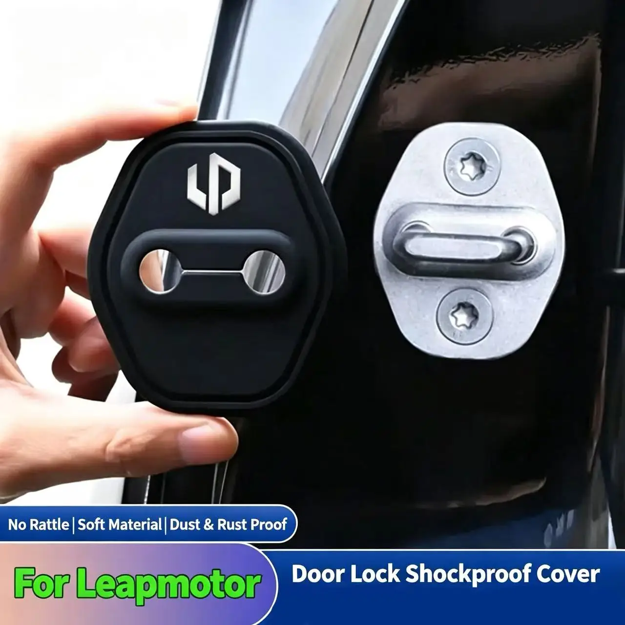 For Leapmotor Series for Leap Motor T03 S01 C11 C01 Reev Car Door Silicone Protective Cover Door Lock Silent Anti-collision