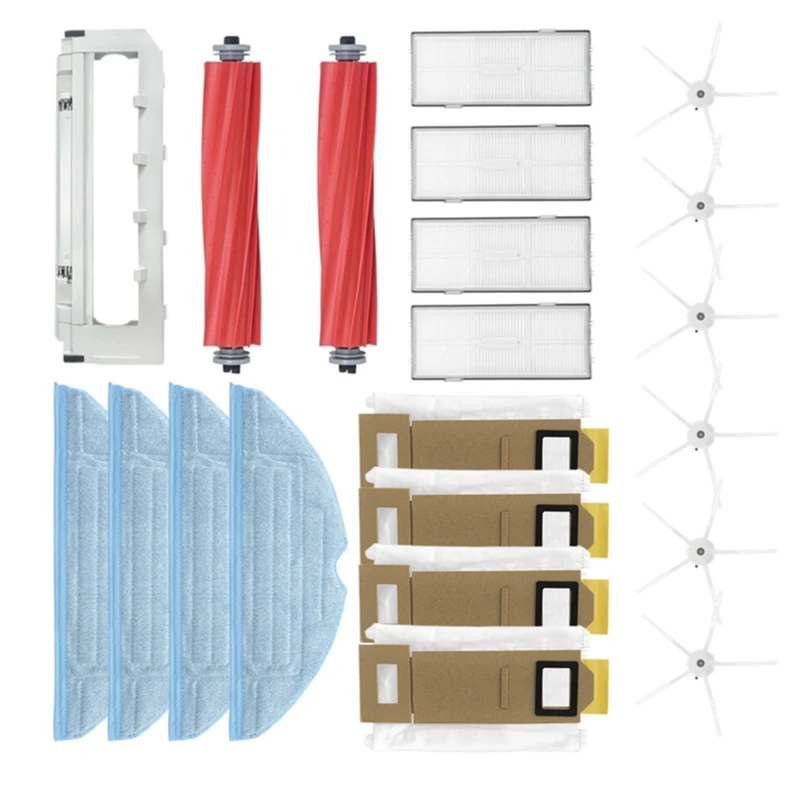

A85I-Accessories Kit For Roborock S7 S7 Plus T7S T7S Plus Robot Vacuum Cleaner With Hepa Filters Main Side Brush Dust Bag