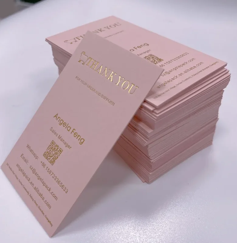 

Customize personalized commercial paper business cards/thank-you cards for small businesses