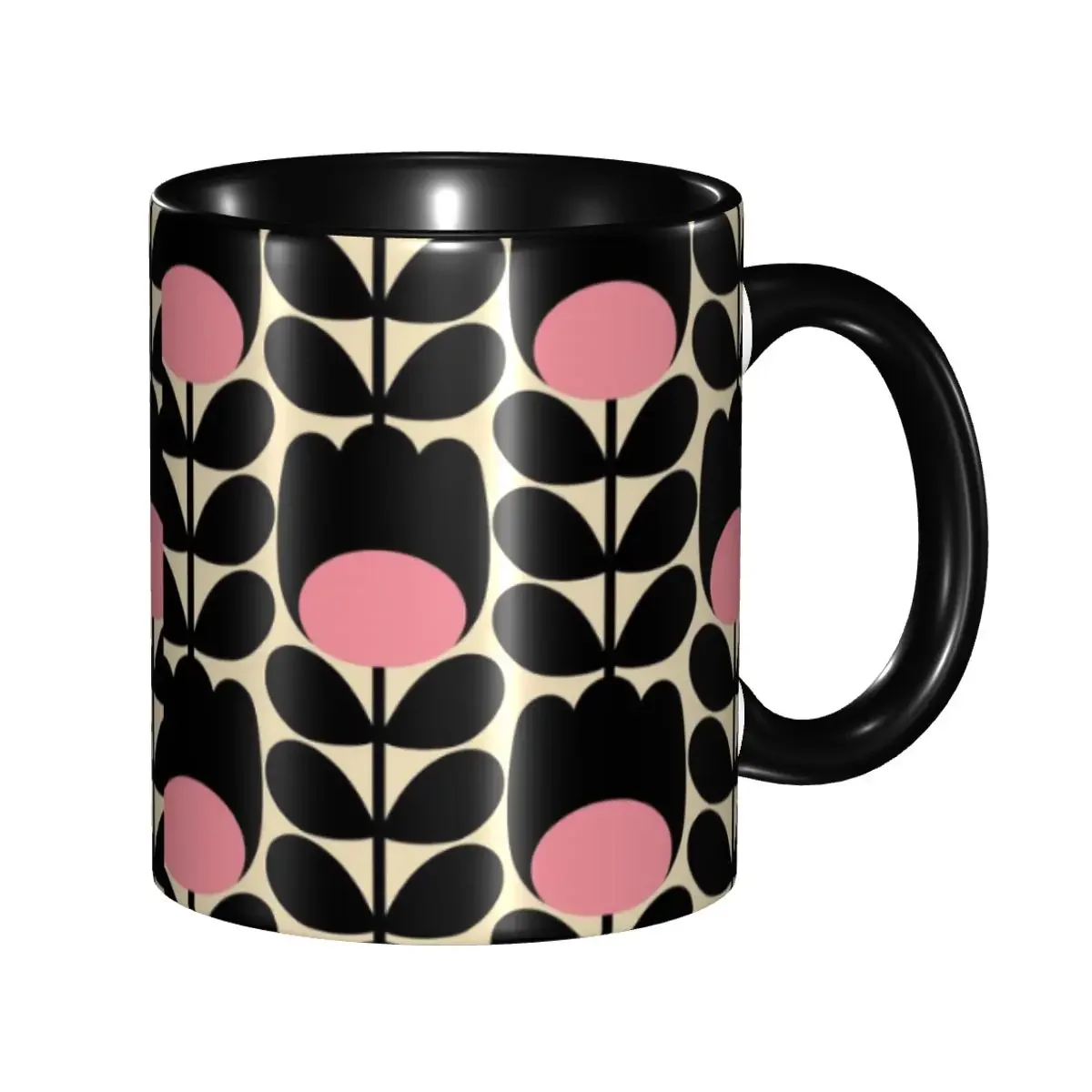 Orla Kiely Flower Scandinavian Geometric Style Mugs Customized Coffee Ceramic Mug Cup Creative Gift