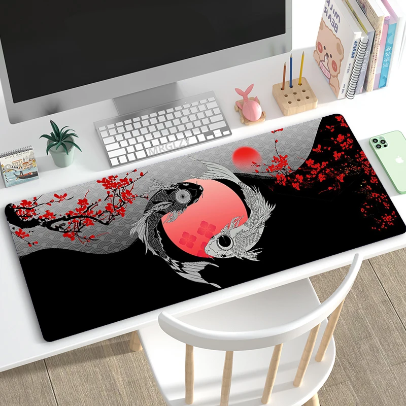 

Koi Gaming Mouse Pads Large Gamer Mousepads Taichi Neutral Table Mats Computer Mousepad Company Big Desk Pad 100x50cm Mouse Mat