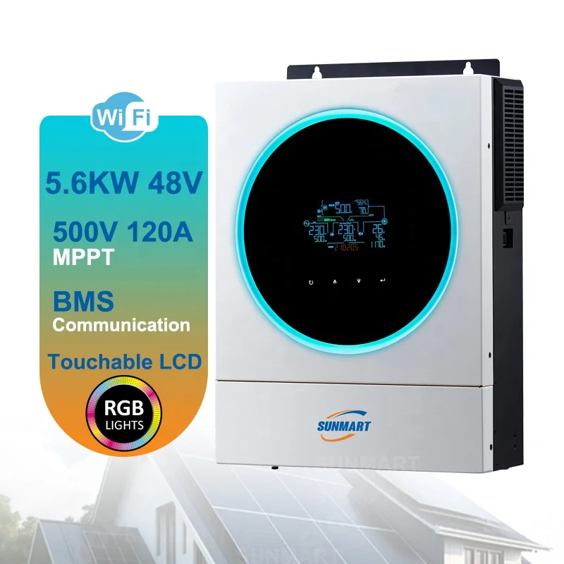 Pure sine wave off grid 5KW 10KW hybrid solar inverter with MPPT charge controller 10kva 11KW 48V 220V panel power