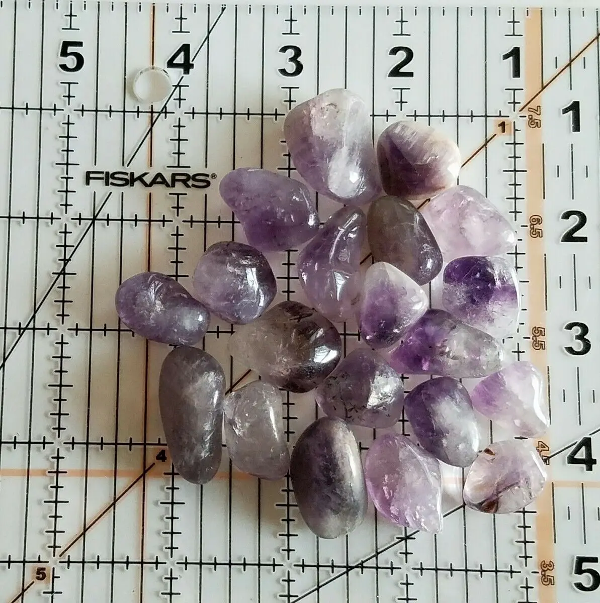 1/4 lb Tumbled Maraba Amethyst Gemstone Crystals 5-15 Stones Gem Rock Specimens