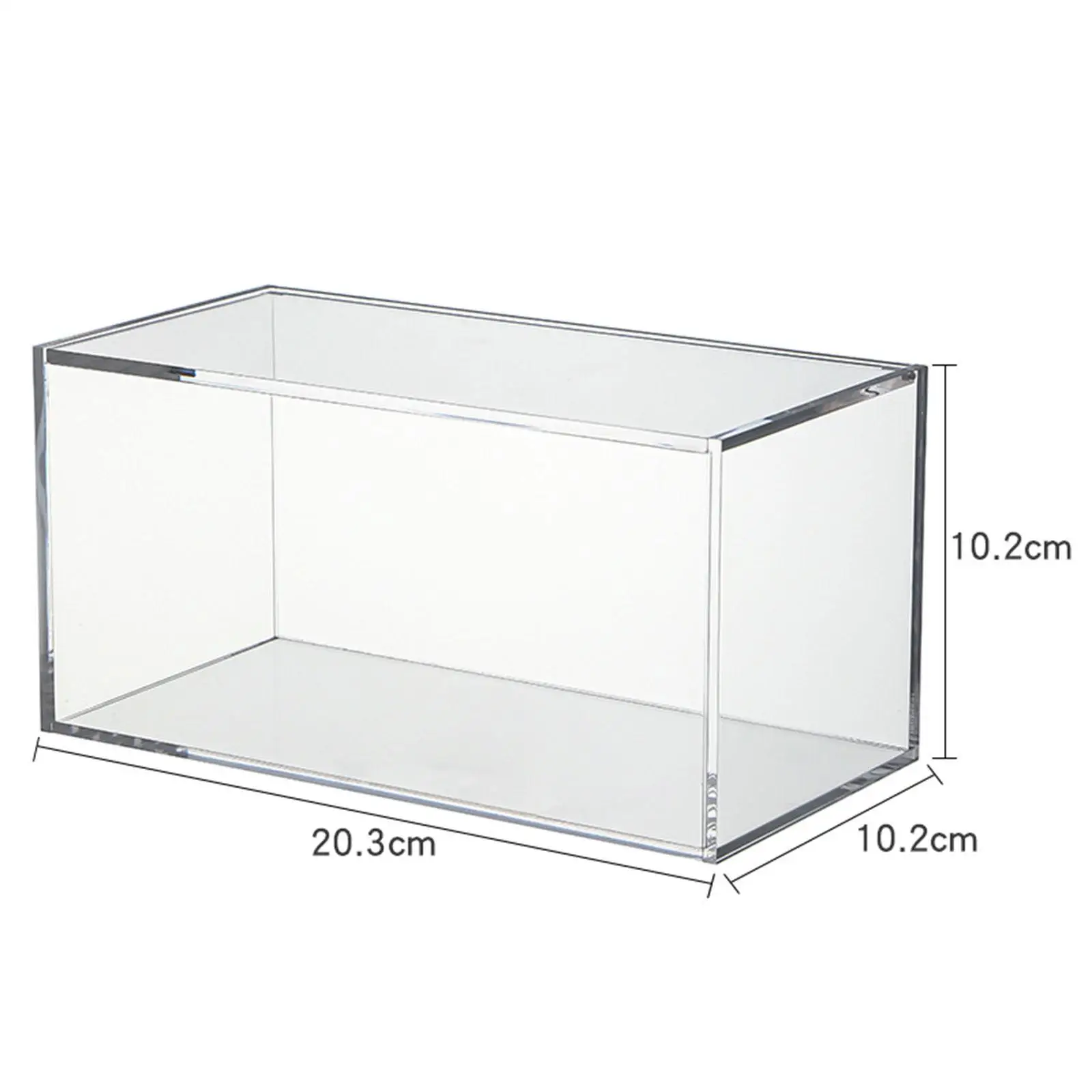 Boîte de rangement pour thé en acrylique avec couvercle, étui de rangement transparent, protection anti-poussière, étui d'affichage