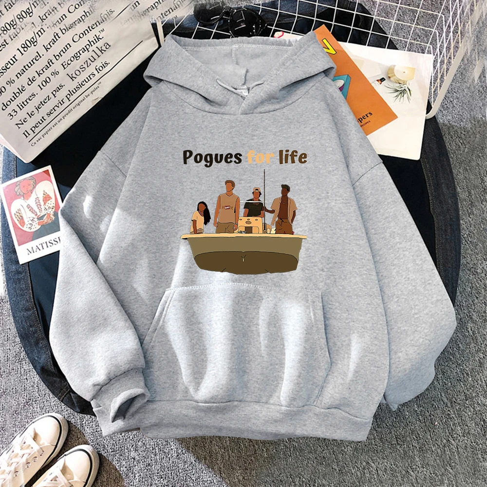 Outer Banks Hoodie Women Outerbanks Pogue Life Hoodies Funny Harajuku Fleece Sweatshirt Autumn Winter John B Pullover Sportswear