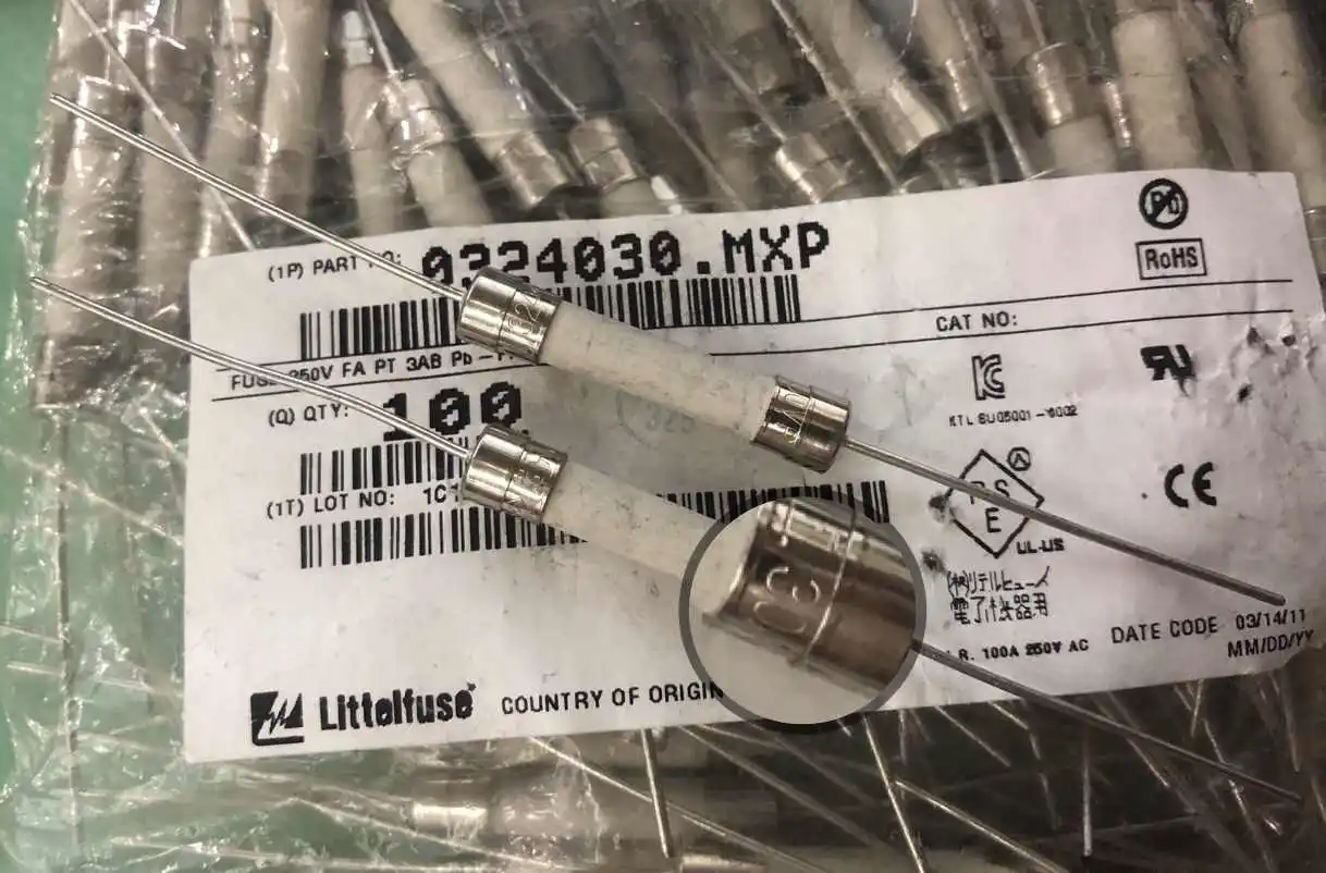 20pcs/American ceramic fuse LF.30A/250VP 6*30 with feet 0324030.MXP original fast melting
