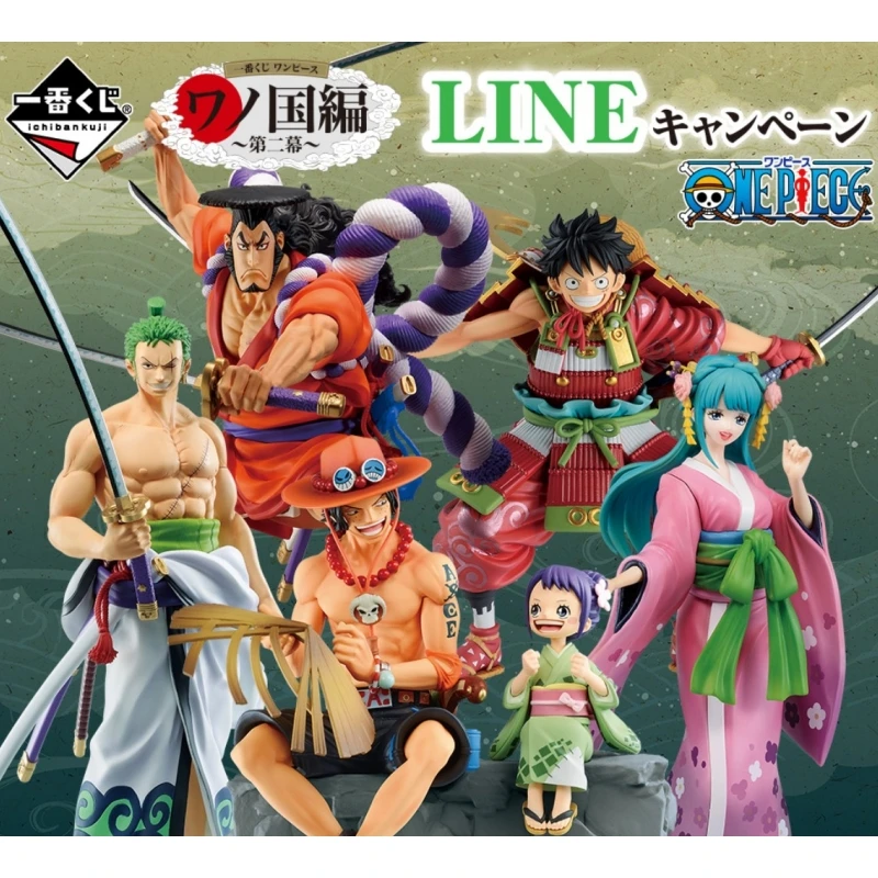 

Bandai Original One Piece Ichiban Kuji Wano Country Ace Tama Luffy Zoro Kozuki Oden Hiyori Anime Figures Toys Festival Gift