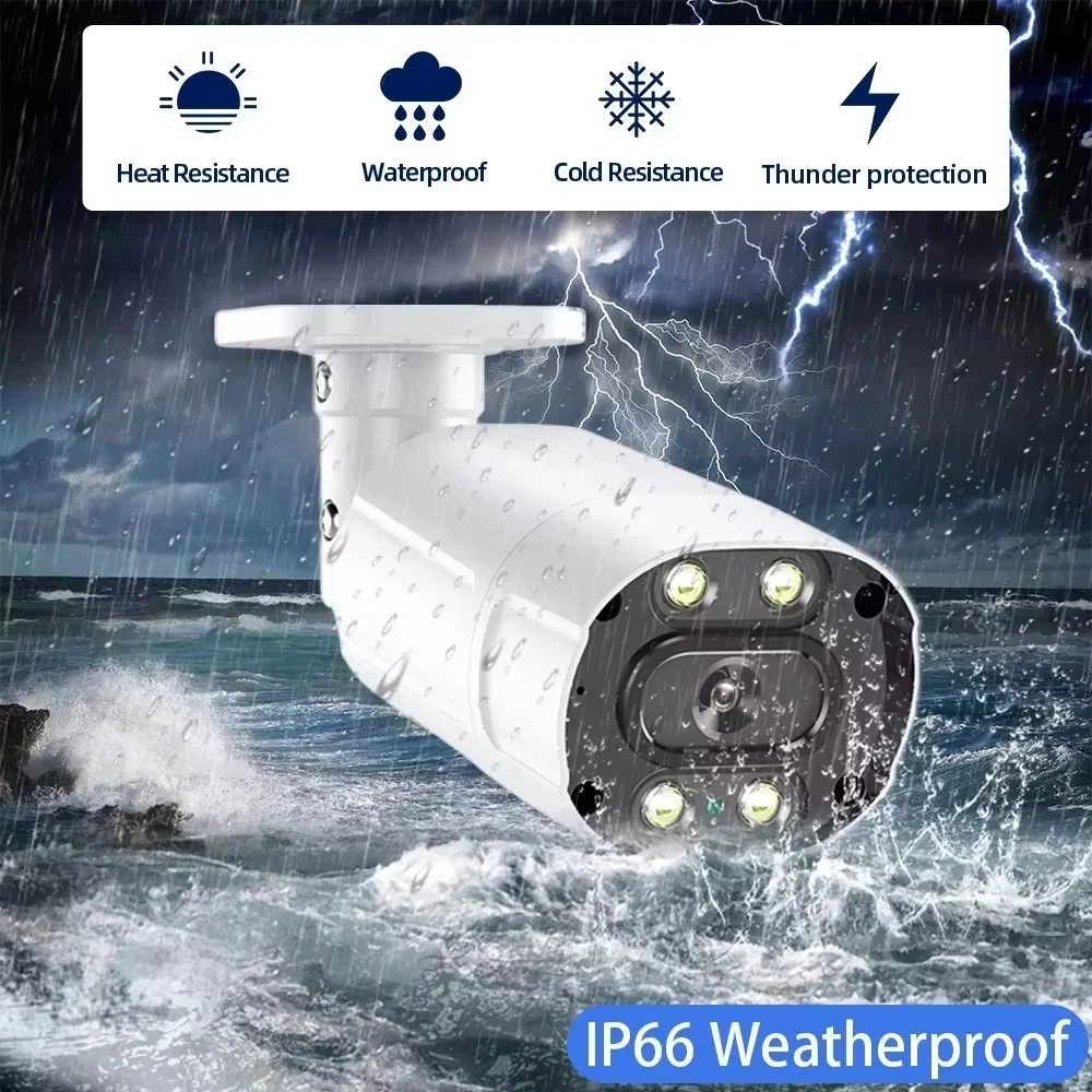 Overscam H.265 + 8CH 8MP 4K AHD DVR Kit نظام الدائرة التلفزيونية المغلقة كشف الحركة HD في الهواء الطلق IP66 كاميرا مصغرة XMEye APP P2P مجموعة المراقبة