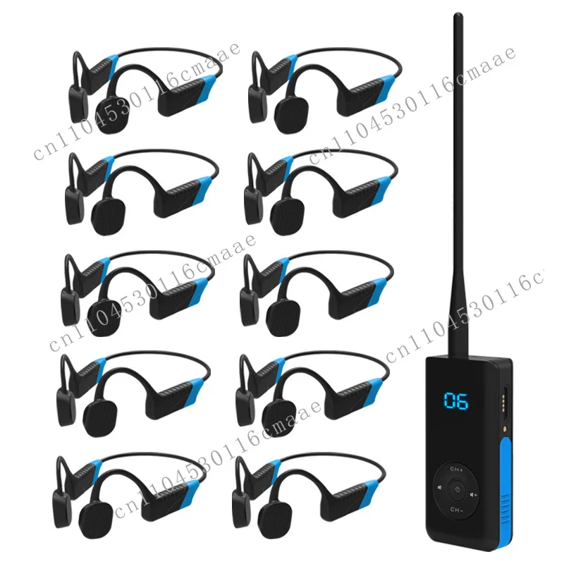 مدرب السباحة الحديث التدريب على السباحة سماعة رأس لاسلكية مقاومة للماء توصيل العظام سماعة لاسلكية تخاطب #6