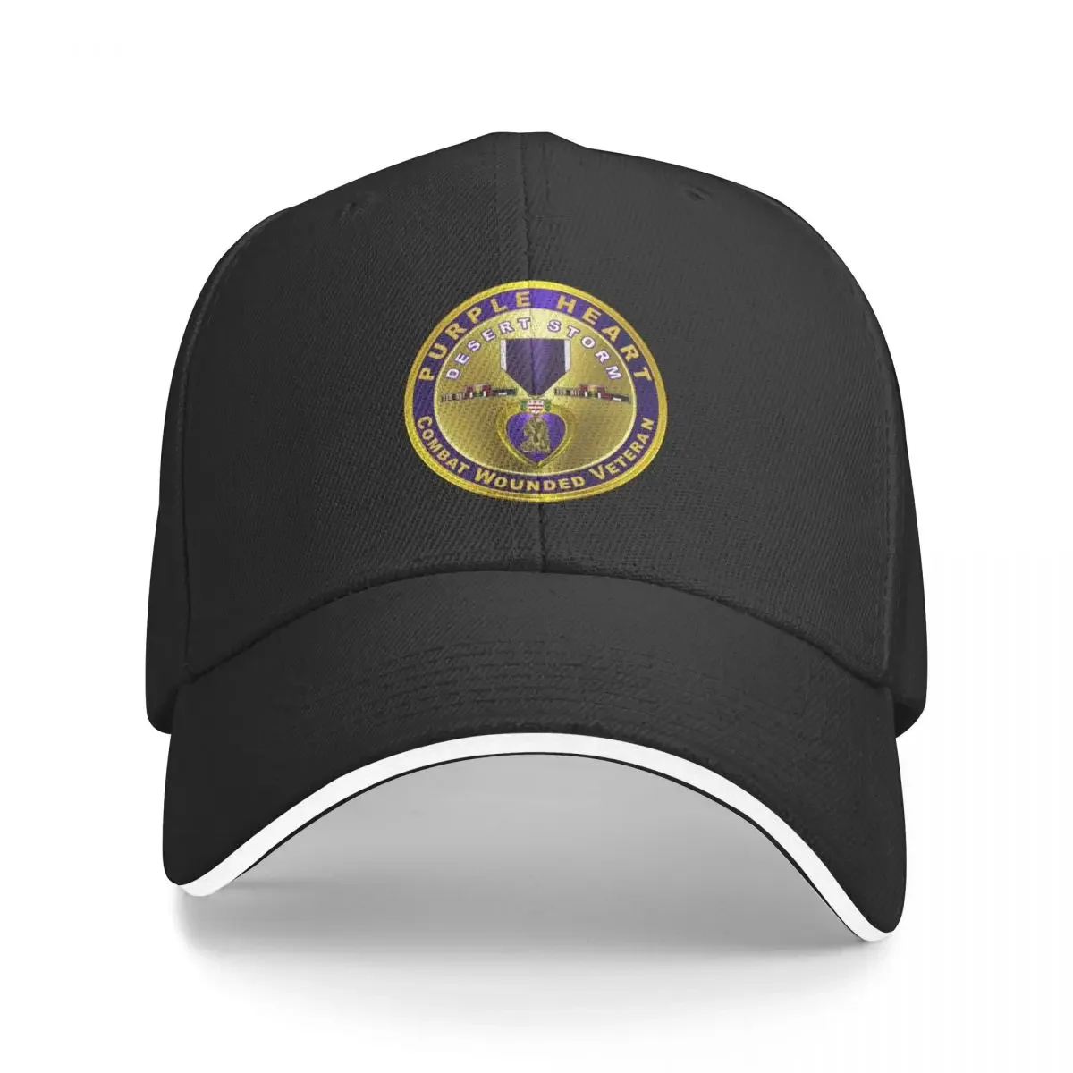 Purple Heart Medal Desert Storm Veteran Baseball Cap Anime Beach Bag Anime Hat Woman Men's