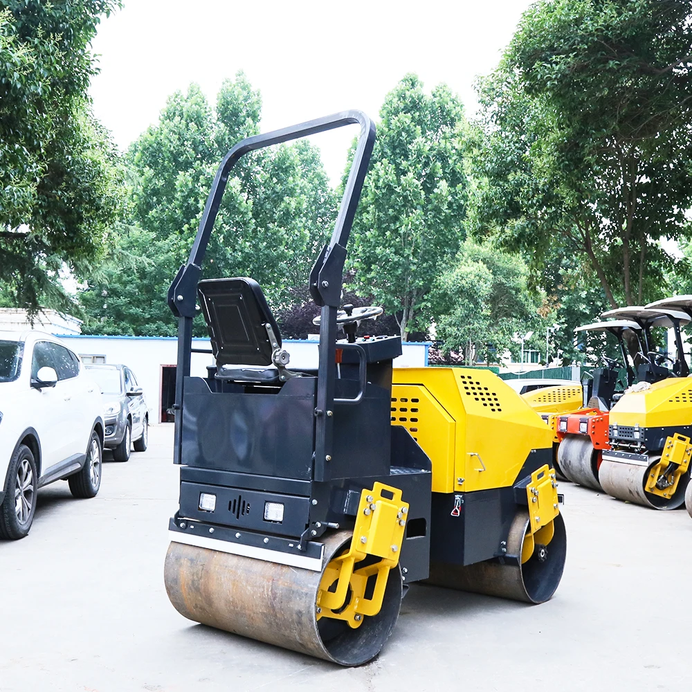 1ton 2ton 3ton 4ton Diesel Double Drum Ride on Small Mini Road Roller Machine Compactor Price