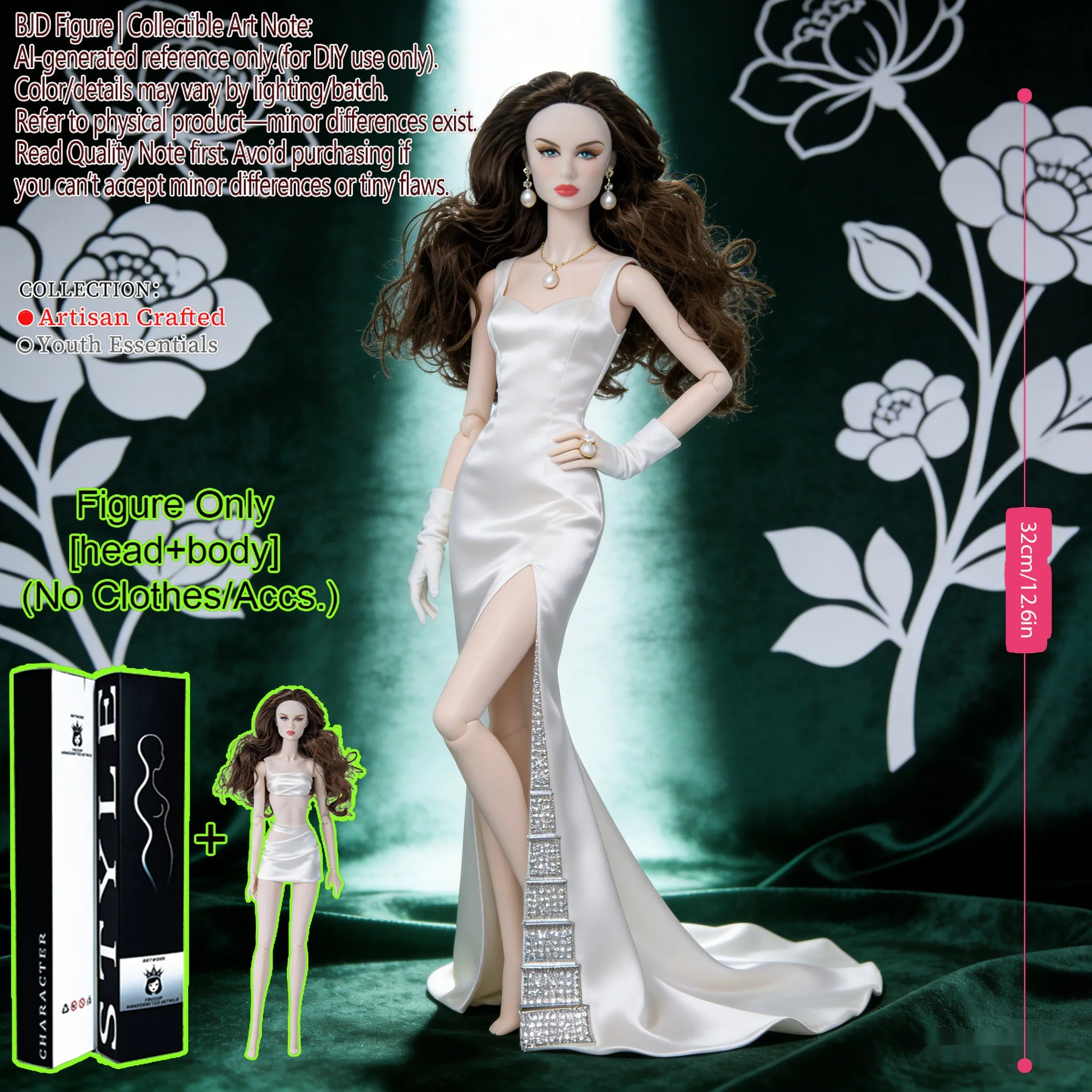 12 Inch 1/6 BJD MJD Supermodel Posable Doll 12 Articulated Joint Figure Delicate Makeup Collect Toy No Clothes