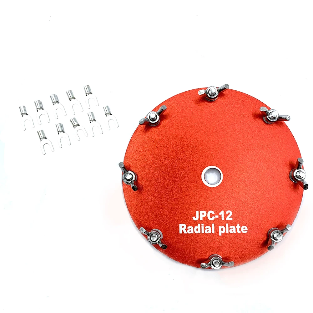 

1pc Grounding Grid Plate Special Aluminum Grounding Grid With Fork Terminal Blocks For PAC-12 JPC-12 Portable Shortwave Antenna