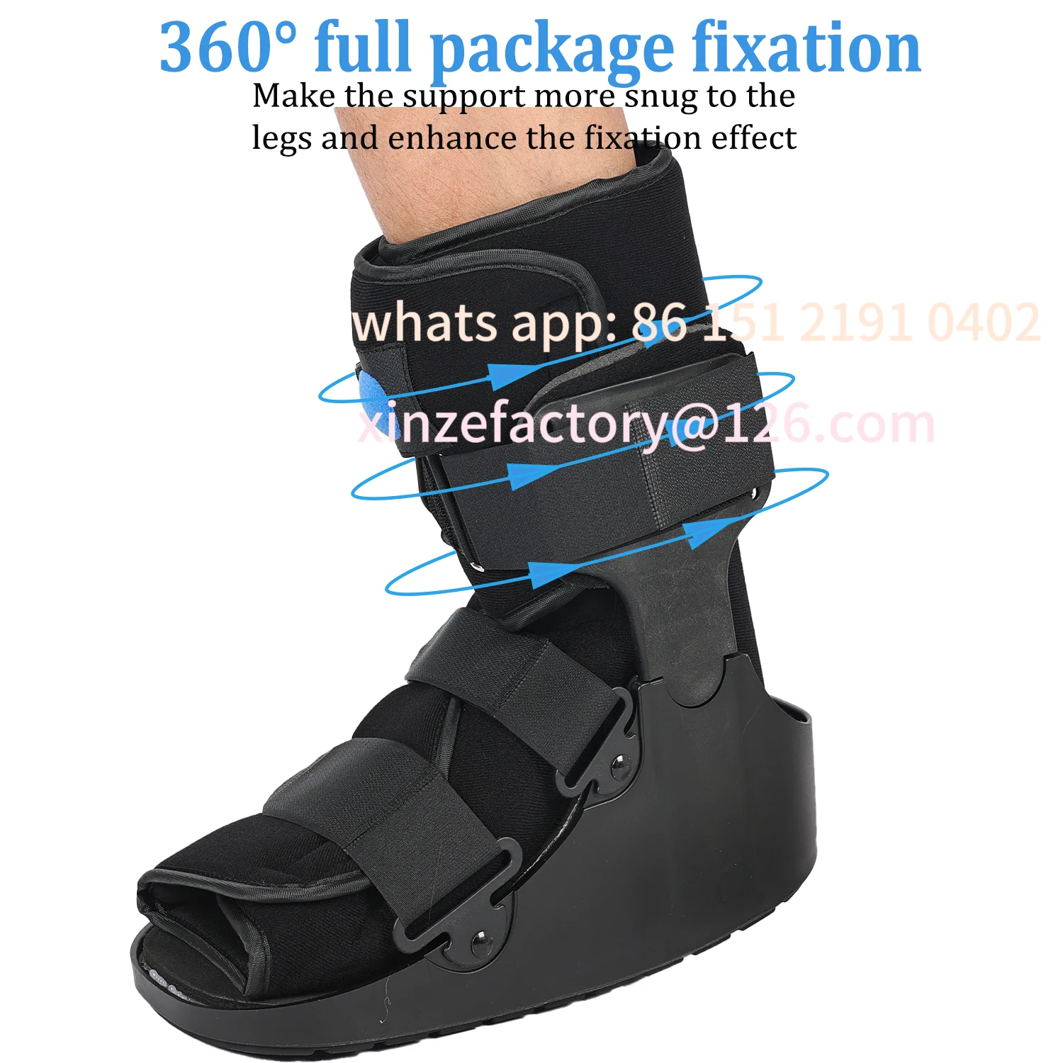 

Customizable Stivale da passeggio gonfiabile, Stivale da frattura Walker Stivale ortopedico per distorsione alla caviglia