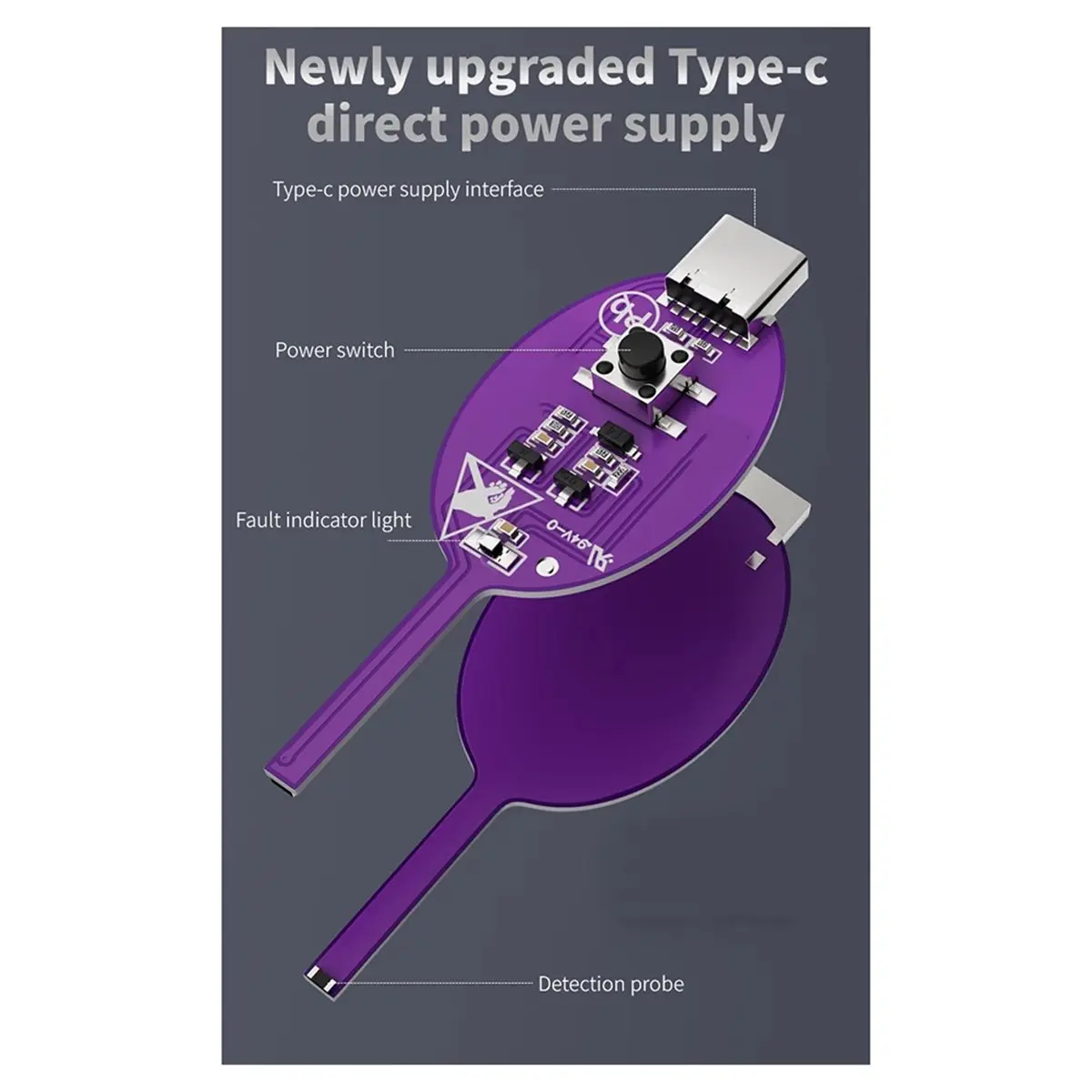 K7S Circuit Tester for Electronics Repair with Type-C Power and LED Indicator Fault Location Repair Tool
