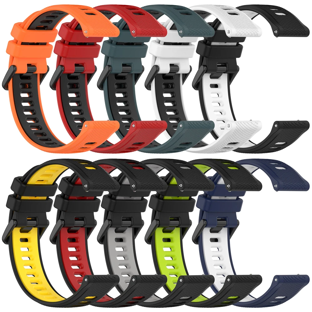 Sport Silicone Strap For Xiaomi Watch 2 Pro 22mm Watch Band Replacement For Mi Watch S3 S2 46mm S1 Active Watch Color 2 Bracelet