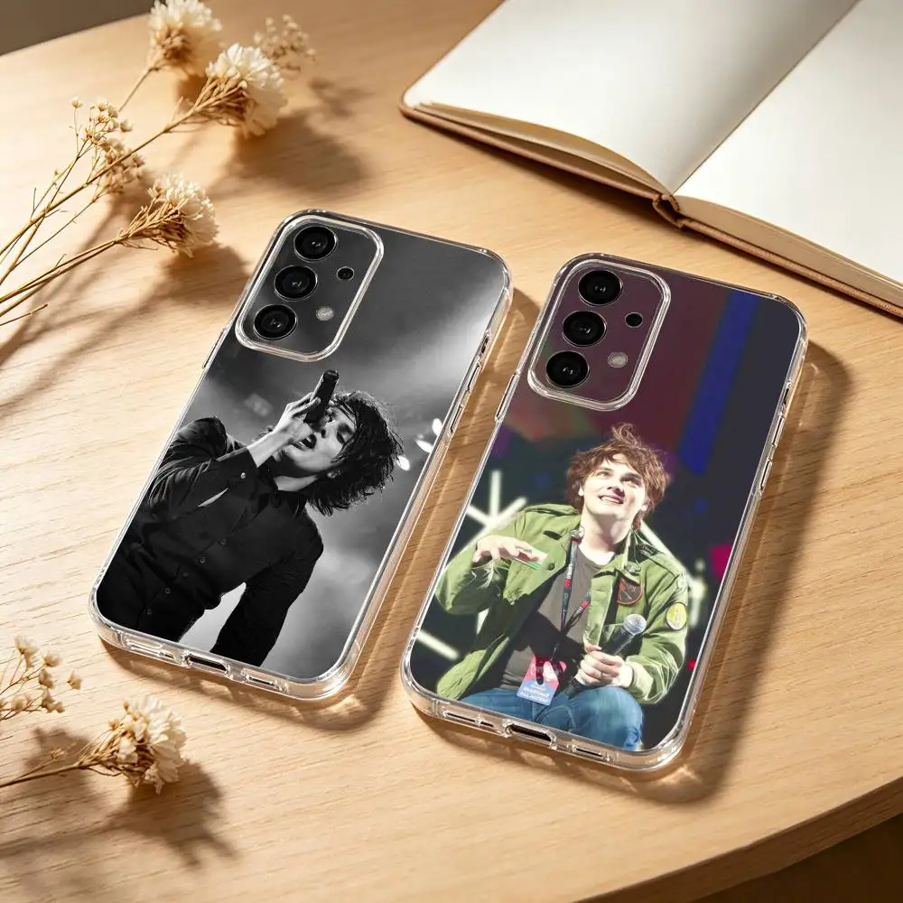 

Gerard Way phone Case For Samsung S25,24,21,22,23,30,Ultra,20,Plus,Fe,Lite,Note Transparent Cover