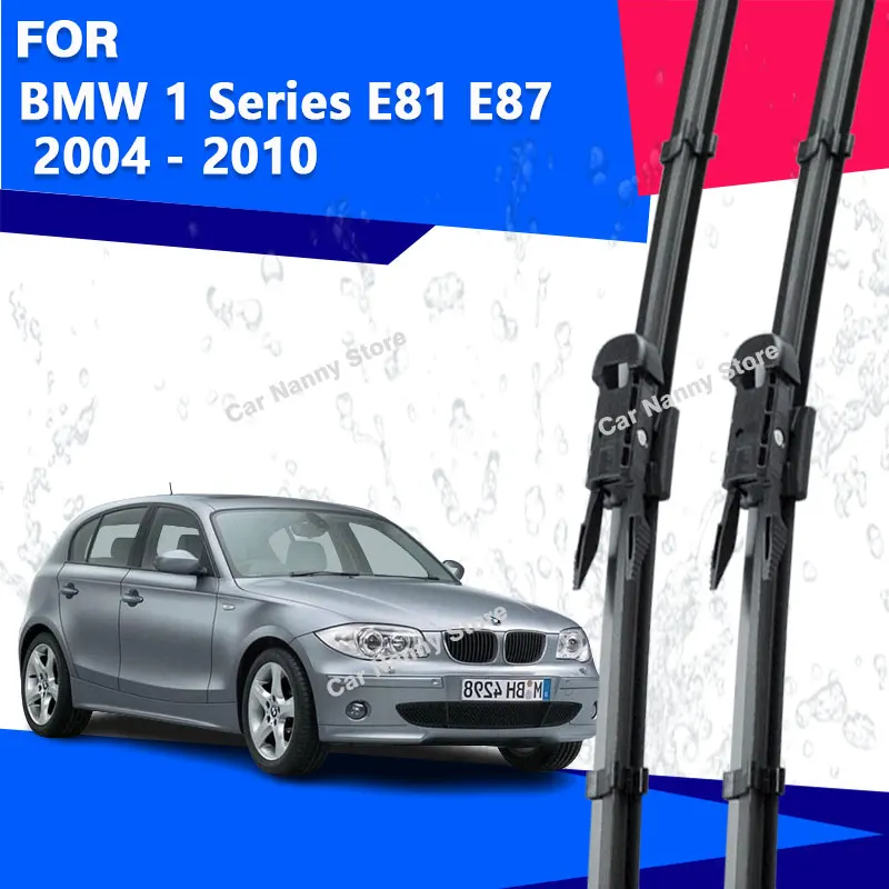 

Щетки лобового стекла для BMW 1 серии E81 E87 2004-2010 Автомобильные дворники Резиновая полоса стеклоочистителя Мягкая резина 2005 2006 2007