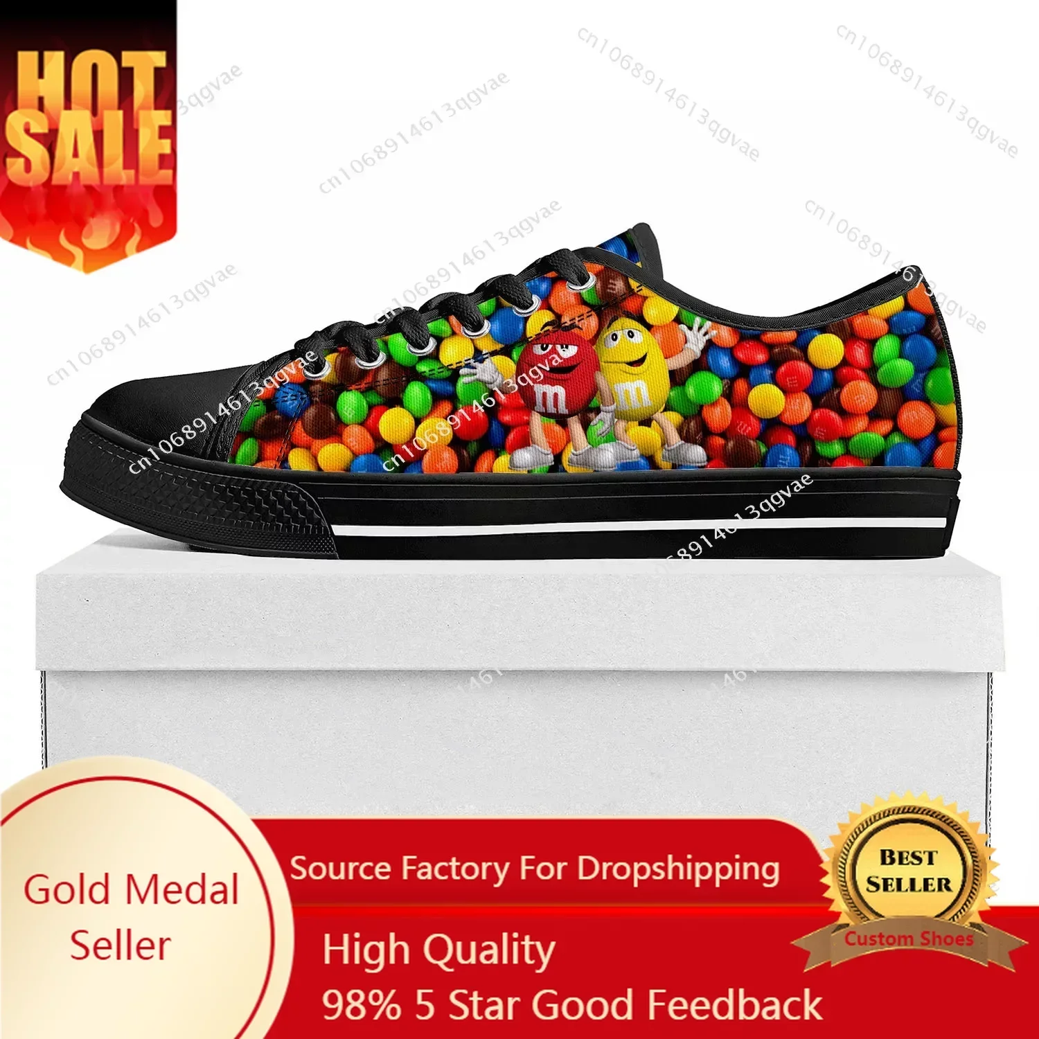 

M Chocolate Cartoon Low Top High Quality Sneakers Mens Womens Teenager Pop Canvas Sneaker Prode Casual Couple Shoes Custom Shoe