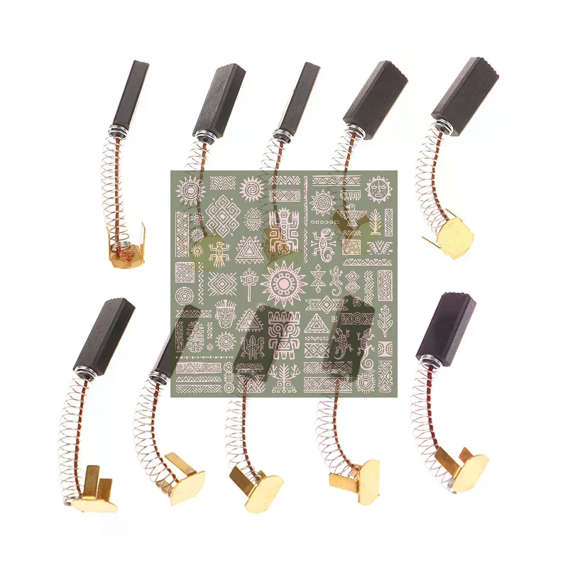 10Pcs 4*8*18mm Motor Carbon Brush Sealing Machine Centrifuge Carbon Brush Electric Tool Accessories Carbon Brush
