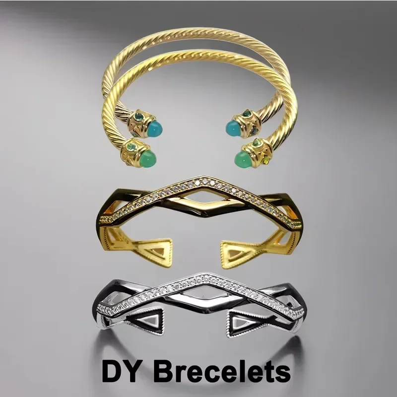 QIN High-end D Women's Bracelet Open Punk Jewelry