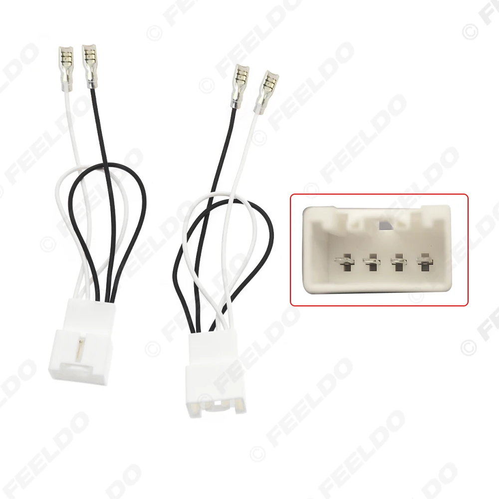 5Pair Car 4Pin Stereo Speaker Wire Harness Adaptors For Ford/Mazda Auto Speaker Replacement Connection Wiring Plug Cables