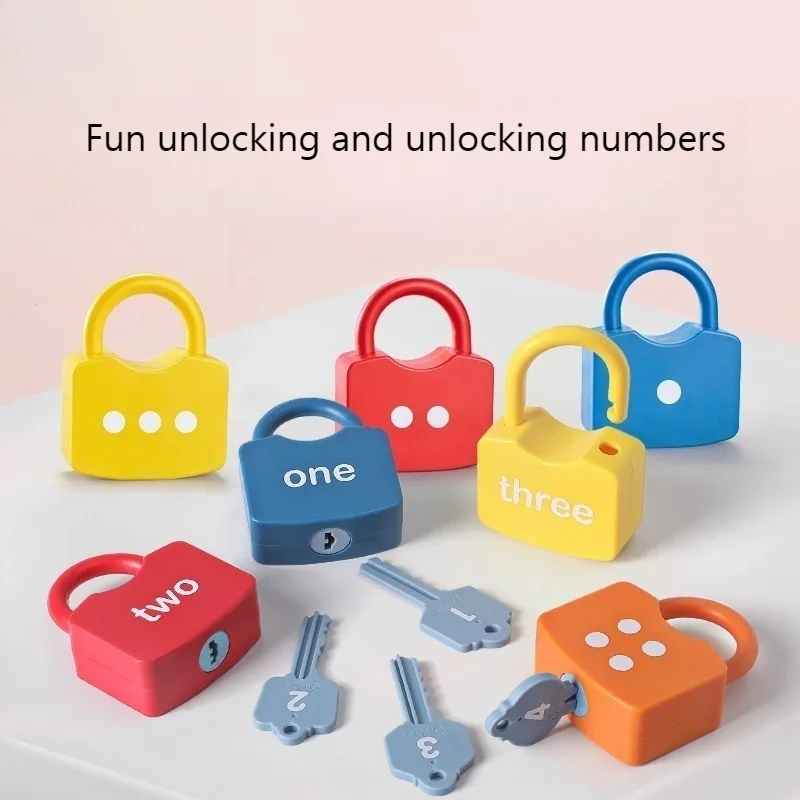 モンテッソーリ教材-数字と文字のロック解除おもちゃ-早期教育教材-3～6歳の子供向け-就学前知能開発