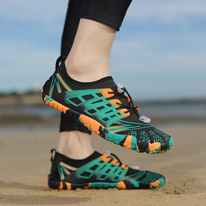 Buty do wody Aqua Shoes Barefoot Beach dla dorosłych, do ćwiczeń na siłowni, treningu na świeżym powietrzu, unisex, szybkoschnące, oddychające sneakersy do pływania, nowe.