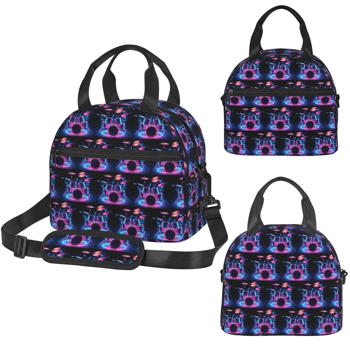 Shelf Drum Electronic Drum Insulated Lunch Bag for Women Office Cooler Thermal Box Tote Portable Lunch Boxes