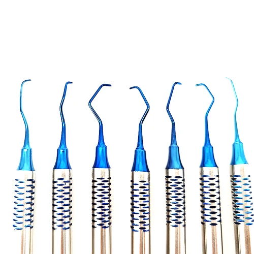 Imagen 2 del producto 7 unids/set elegante juego de escalador de calidad para odontología limpieza de dientes periodontales herramienta raspadora de cálculo Dental para Dental