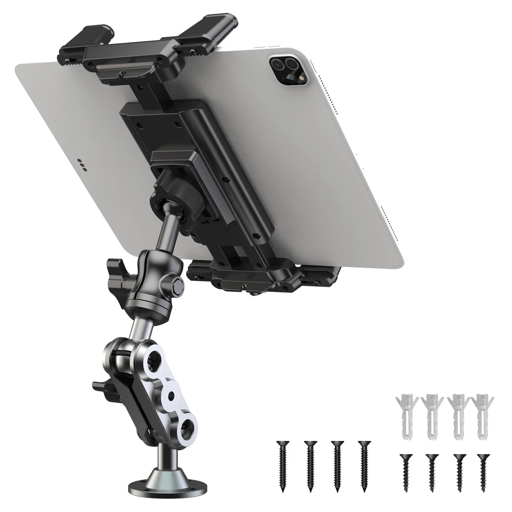 

Heavy Duty Tablet Holder Anti-Slip 2-Stage Phone Stand 360 Degree Rotable Car Dashboard Phone Mount for Car Bike Boats Trucks