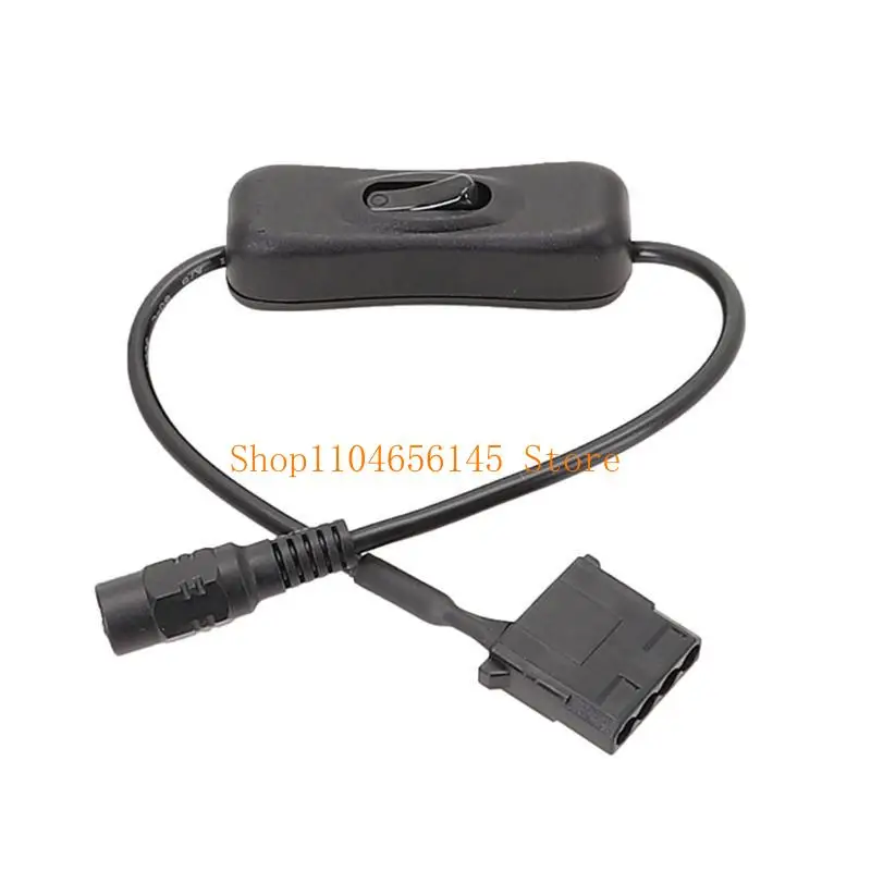 5asd 32cm DC5.5x2.1mm Plug to 4Pin for  Computer Fan Power Adapter Cable Connect Computer Fan to External Power Source
