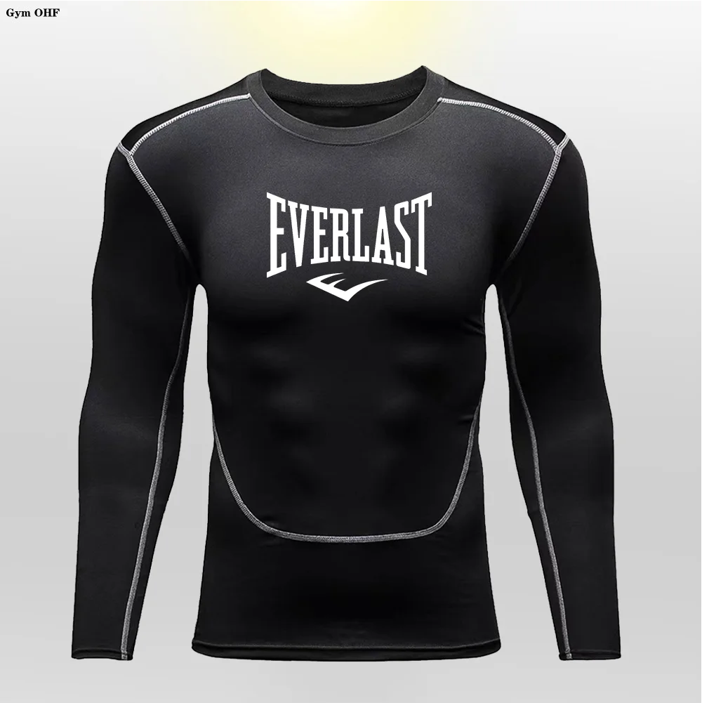 Men's Sports Tight Long-Sleeve Top Gym Training Running Breathable Elastic Athletic Wear view 6