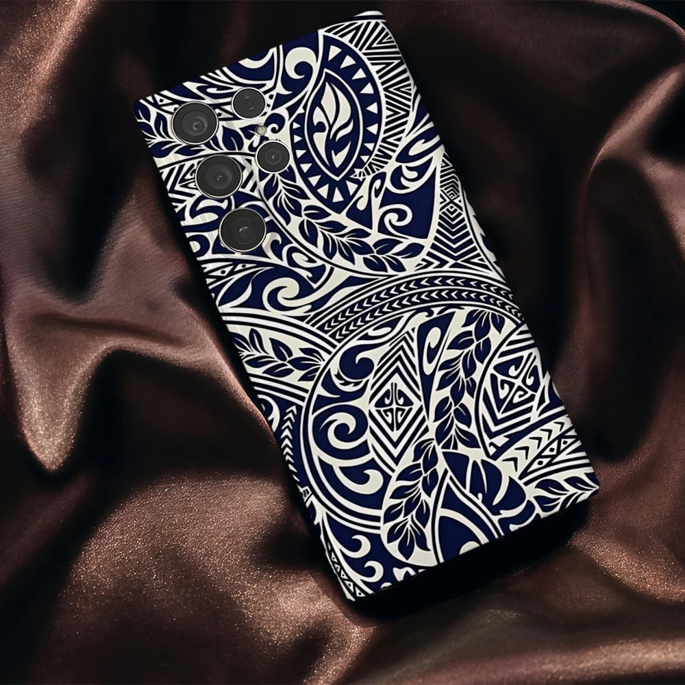 القبلية نمط الفن قضية الهاتف لسامسونج غالاكسي S25 S24 S23 الترا زائد A35 A283 لامعة HD الغلاف الصلب فيلم قذيفة